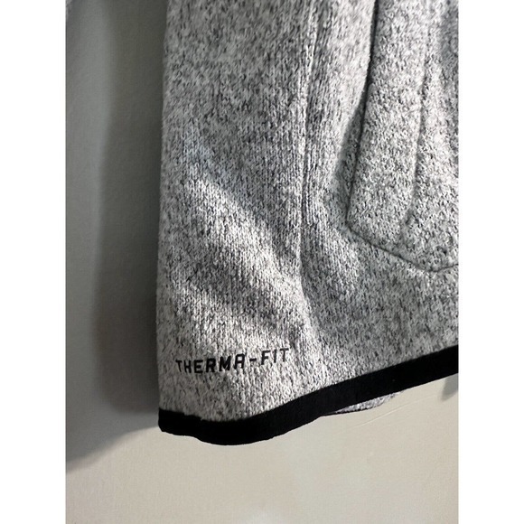 Nike Drifit Womens fleece hoodie Pullover Thin Sweater Heather Grey Size XS #734 - Picture 4 of 14